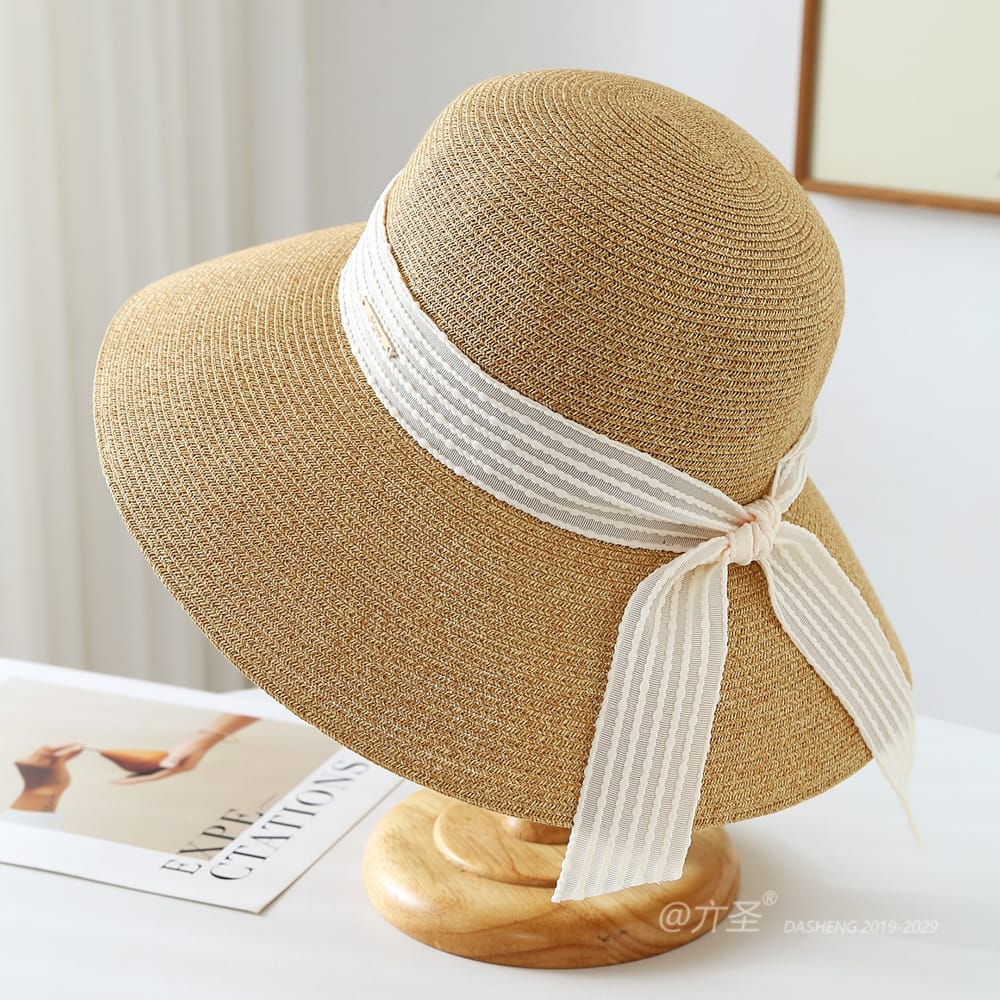 23002 No.Metal Logo Ribbon - Women Casual Hat | Fashion Outdoor Cap | Daily Wear Sun Protection - Image 4