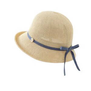 6015 No.细Denim Ribbon Metal Logo - Women Casual Hat | Fashion Outdoor Cap | Daily Wear Sun Protection