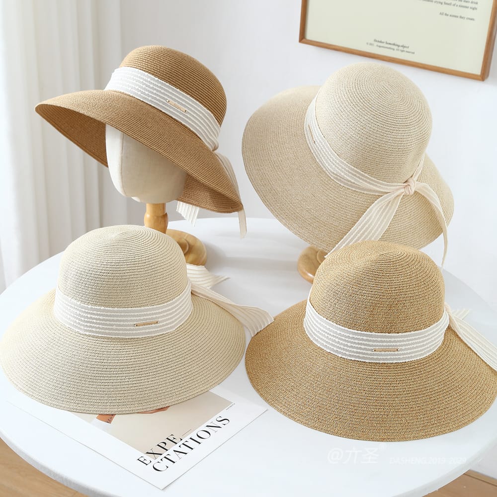 23002 No.Metal Logo Ribbon - Women Casual Hat | Fashion Outdoor Cap | Daily Wear Sun Protection - Image 8