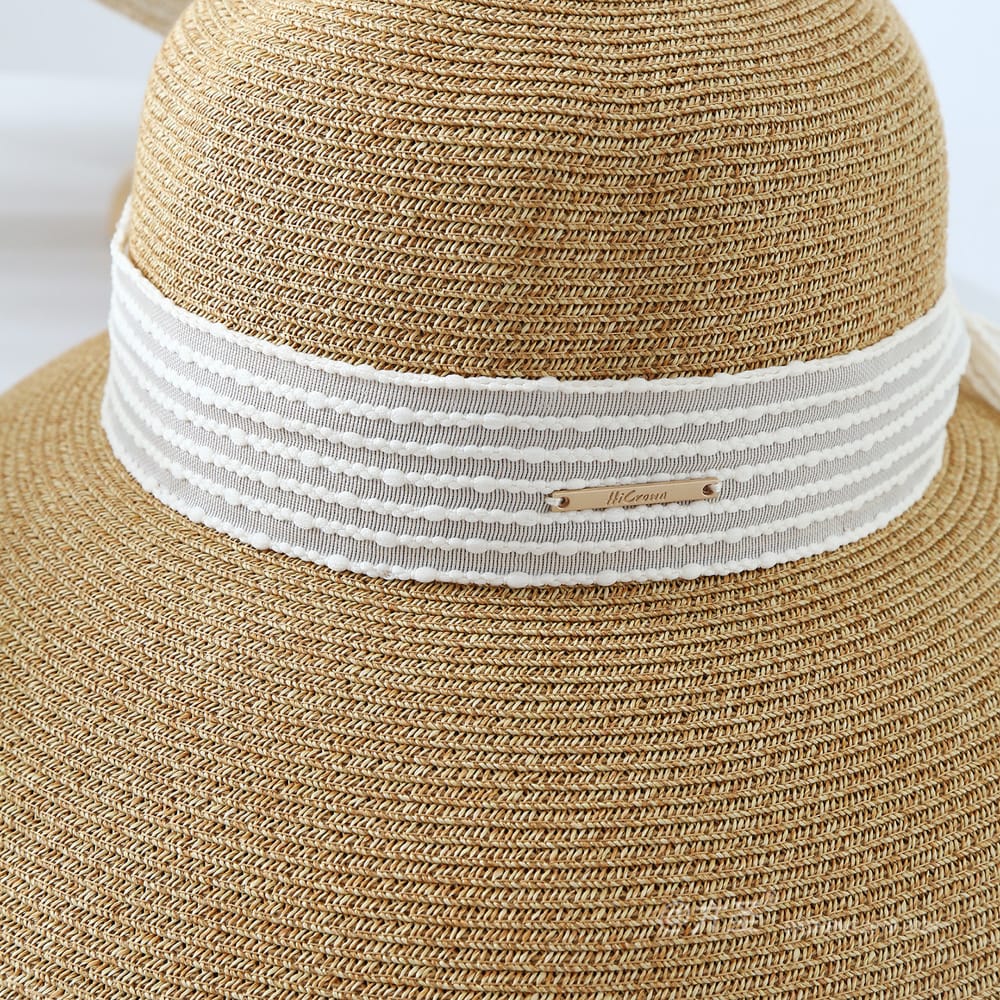 23002 No.Metal Logo Ribbon - Women Casual Hat | Fashion Outdoor Cap | Daily Wear Sun Protection - Image 9