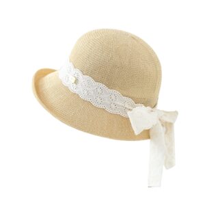 6015 No.Lace Trim Metal Logo - Women Casual Hat | Fashion Outdoor Cap | Daily Wear Sun Protection