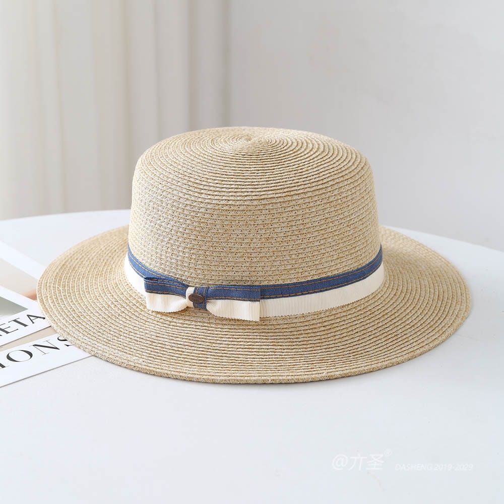 A16-80128 No.Denim Ribbon 扣子Bow - Women Casual Hat | Fashion Outdoor Cap | Daily Wear Sun Protection - Image 4