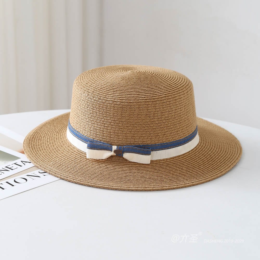 A16-80128 No.Denim Ribbon 扣子Bow - Women Casual Hat | Fashion Outdoor Cap | Daily Wear Sun Protection - Image 7