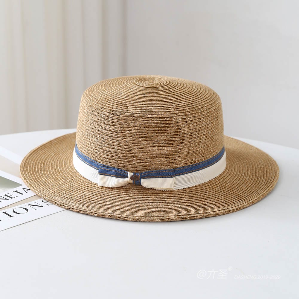 A16-80128 No.Denim Ribbon 扣子Bow - Women Casual Hat | Fashion Outdoor Cap | Daily Wear Sun Protection - Image 8
