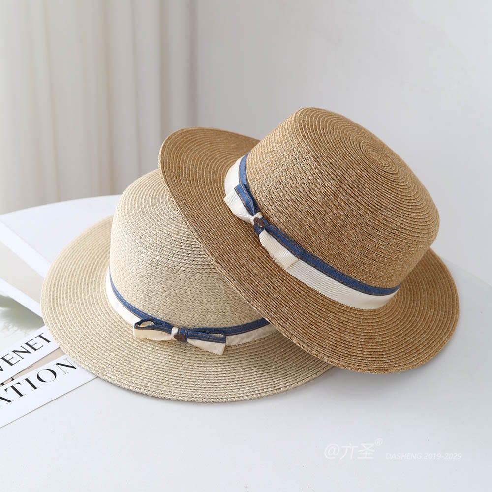 A16-80128 No.Denim Ribbon 扣子Bow - Women Casual Hat | Fashion Outdoor Cap | Daily Wear Sun Protection - Image 12