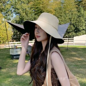 Letter Wide Brim Bucket Hat - Women Summer Bucket Hat | Unisex Travel Sun Hat | Cotton Beach Cap