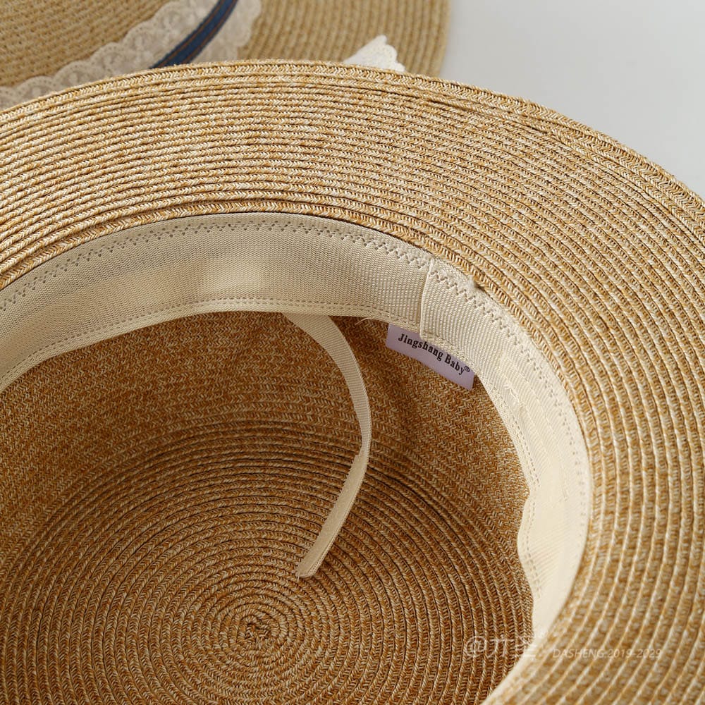 A16-80128 No.Wide Lace Trim Denim Ribbon - Women Casual Hat | Fashion Outdoor Cap | Daily Wear Sun Protection - Image 10