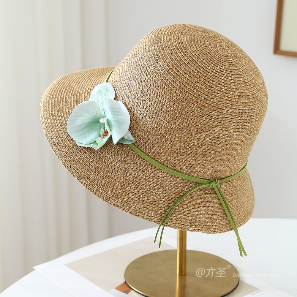 80526 No.绿Ribbon Butterfly 兰 - Women Casual Hat | Fashion Outdoor Cap | Daily Wear Sun Protection - Image 6