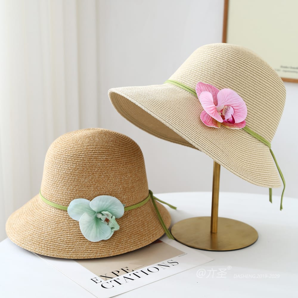 80526 No.绿Ribbon Butterfly 兰 - Women Casual Hat | Fashion Outdoor Cap | Daily Wear Sun Protection - Image 7