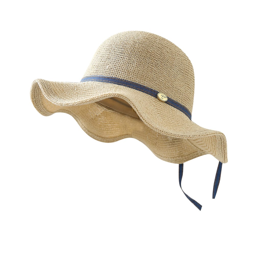 5009 No.细Denim Ribbon Metal Logo - Women Casual Hat | Fashion Outdoor Cap | Daily Wear Sun Protection - Image 2