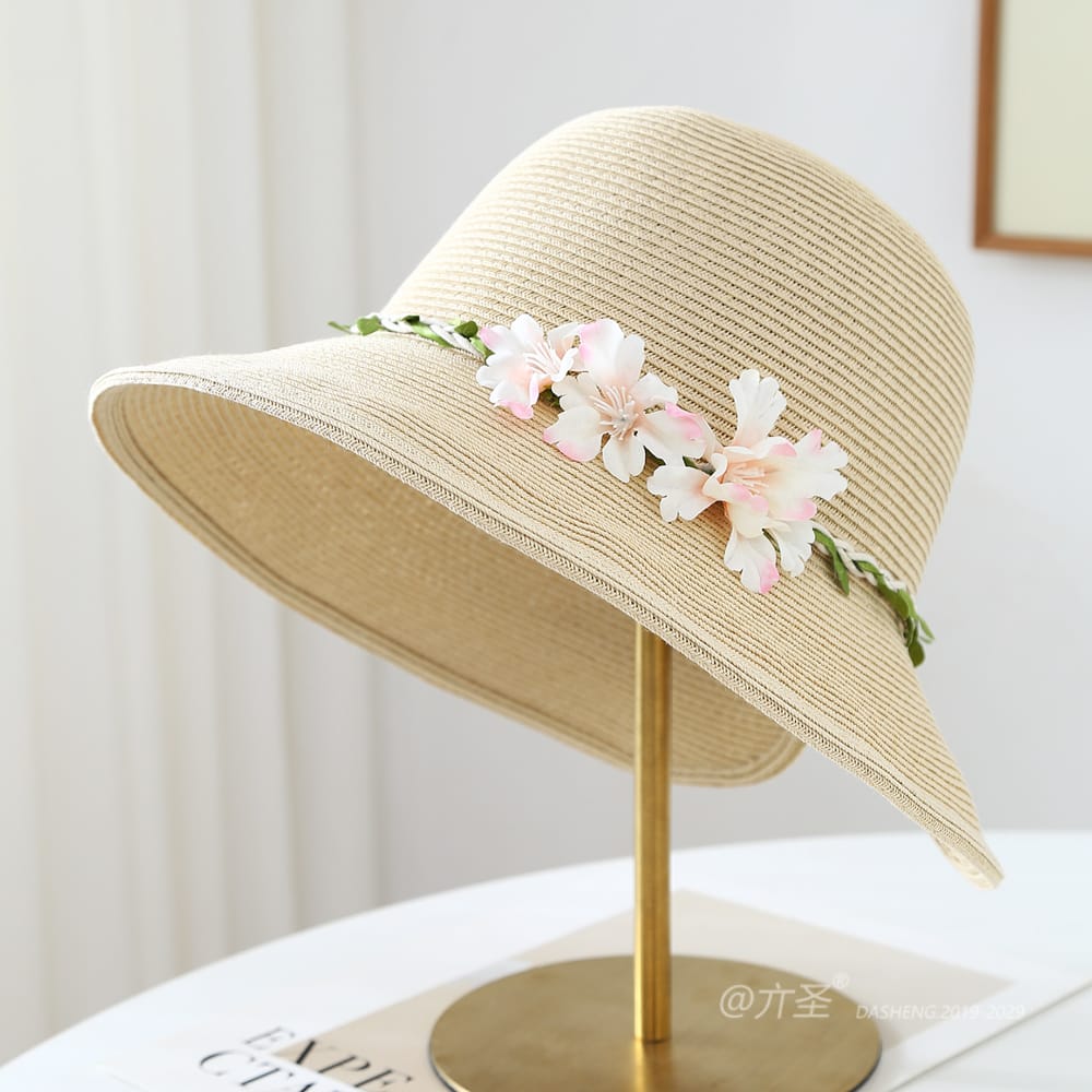 8-95 No.Vine 粉 Flower - Women Casual Hat | Fashion Outdoor Cap | Daily Wear Sun Protection - Image 2