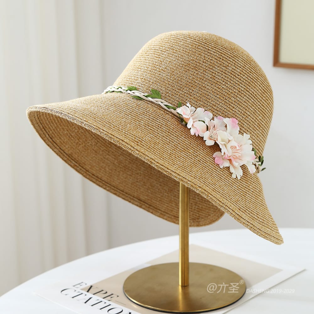 8-95 No.Vine 粉 Flower - Women Casual Hat | Fashion Outdoor Cap | Daily Wear Sun Protection - Image 5