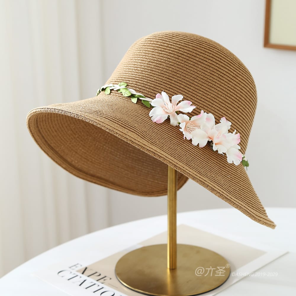 8-95 No.Vine 粉 Flower - Women Casual Hat | Fashion Outdoor Cap | Daily Wear Sun Protection - Image 7