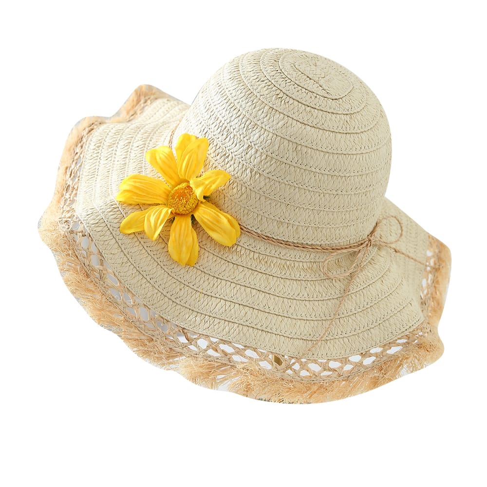 25003 No.Large Yellow Flower - Women Casual Hat | Fashion Outdoor Cap | Daily Wear Sun Protection - Image 3