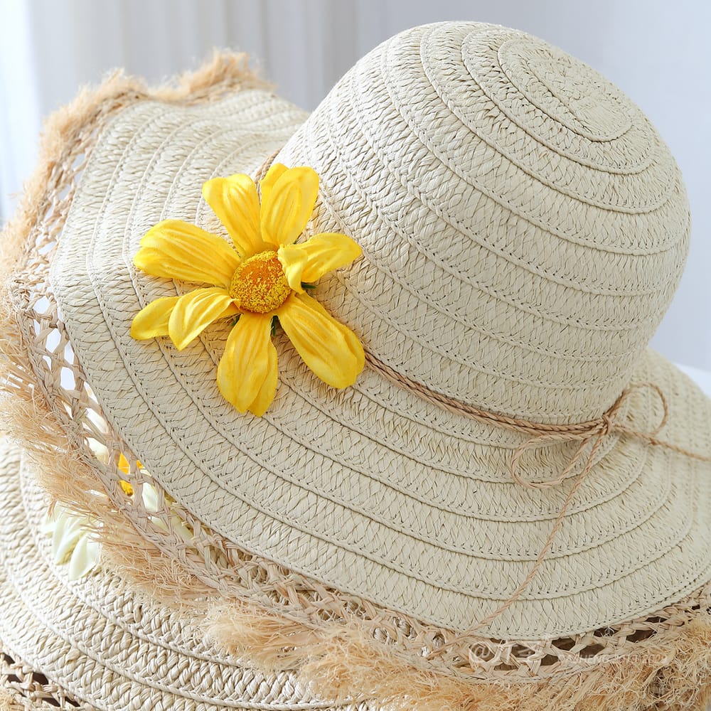 25003 No.Large Yellow Flower - Women Casual Hat | Fashion Outdoor Cap | Daily Wear Sun Protection - Image 7