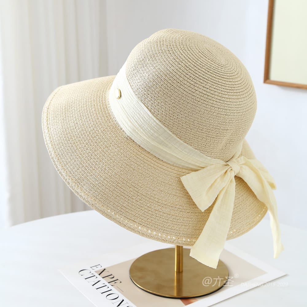 23008 No.Metal Logo Ribbon - Women Casual Hat | Fashion Outdoor Cap | Daily Wear Sun Protection - Image 2