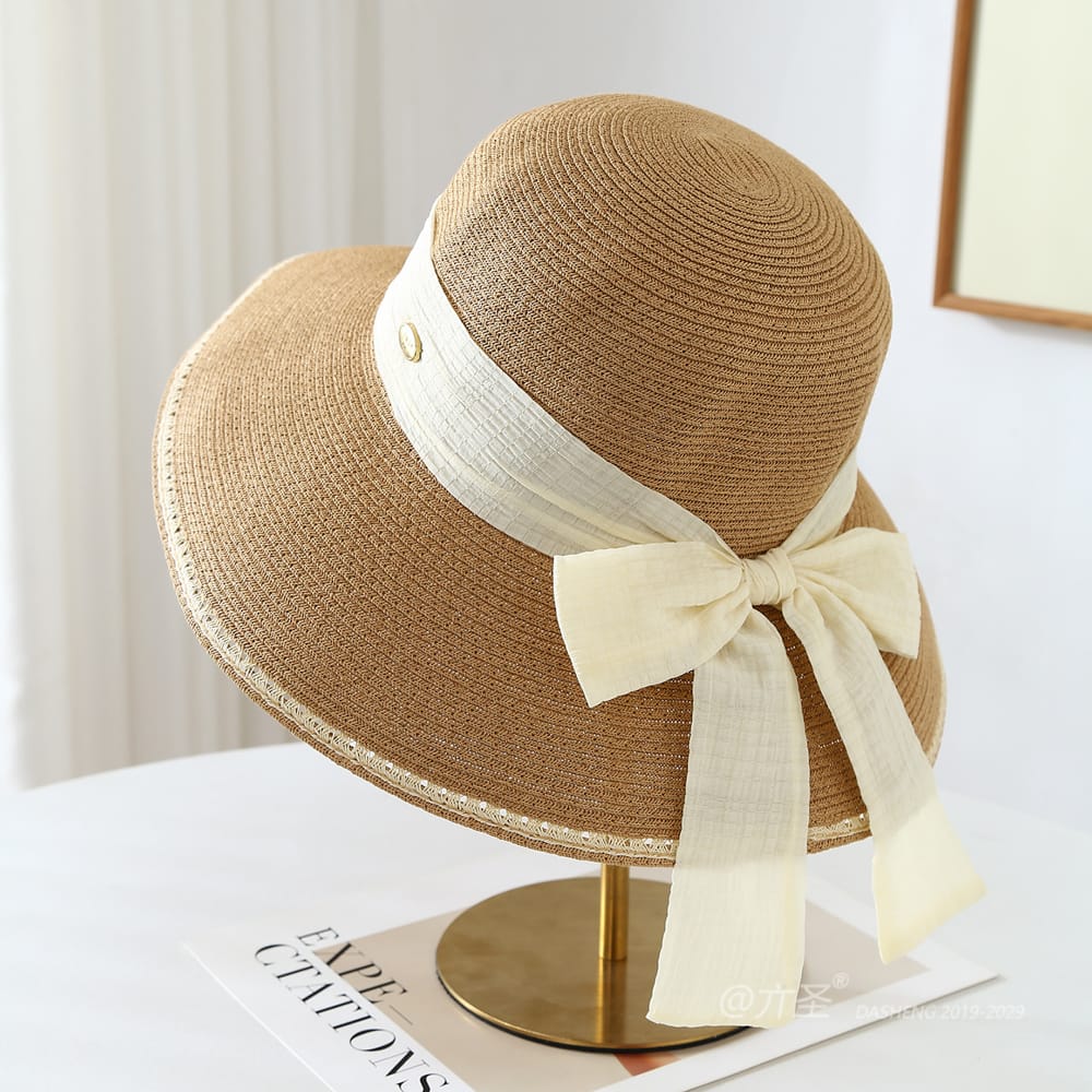 23008 No.Metal Logo Ribbon - Women Casual Hat | Fashion Outdoor Cap | Daily Wear Sun Protection - Image 3