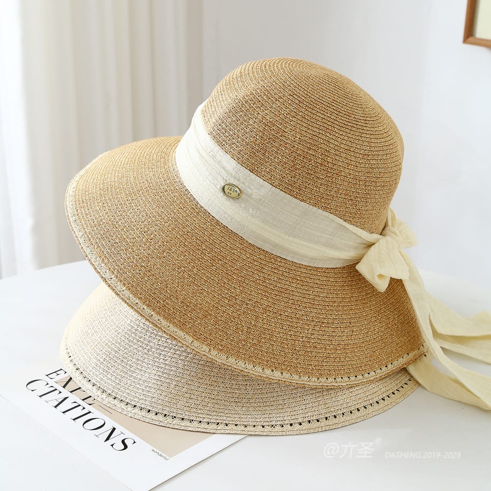 23008 No.Metal Logo Ribbon - Women Casual Hat | Fashion Outdoor Cap | Daily Wear Sun Protection - Image 8
