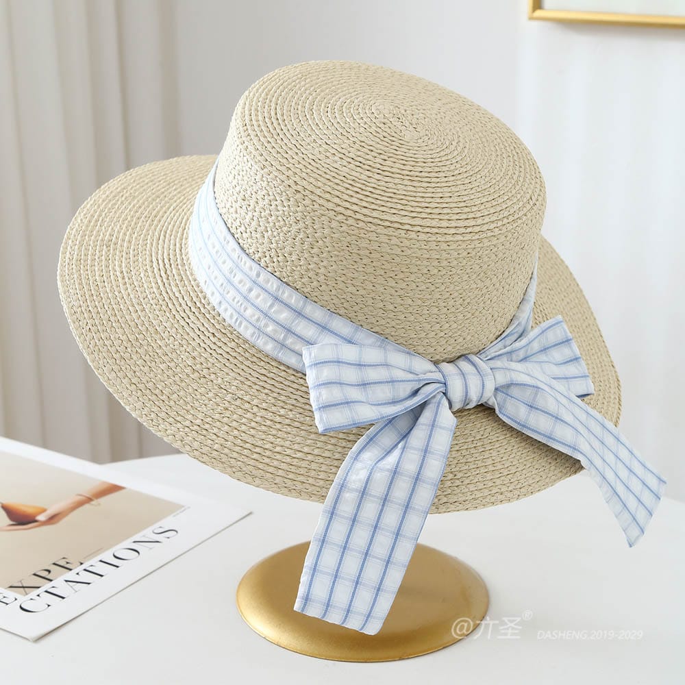 A16-80461 No.Plaid Ribbon - Women Casual Hat | Fashion Outdoor Cap | Daily Wear Sun Protection - Image 4