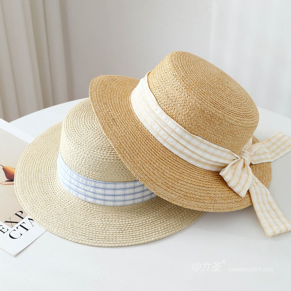 A16-80461 No.Plaid Ribbon - Women Casual Hat | Fashion Outdoor Cap | Daily Wear Sun Protection - Image 8