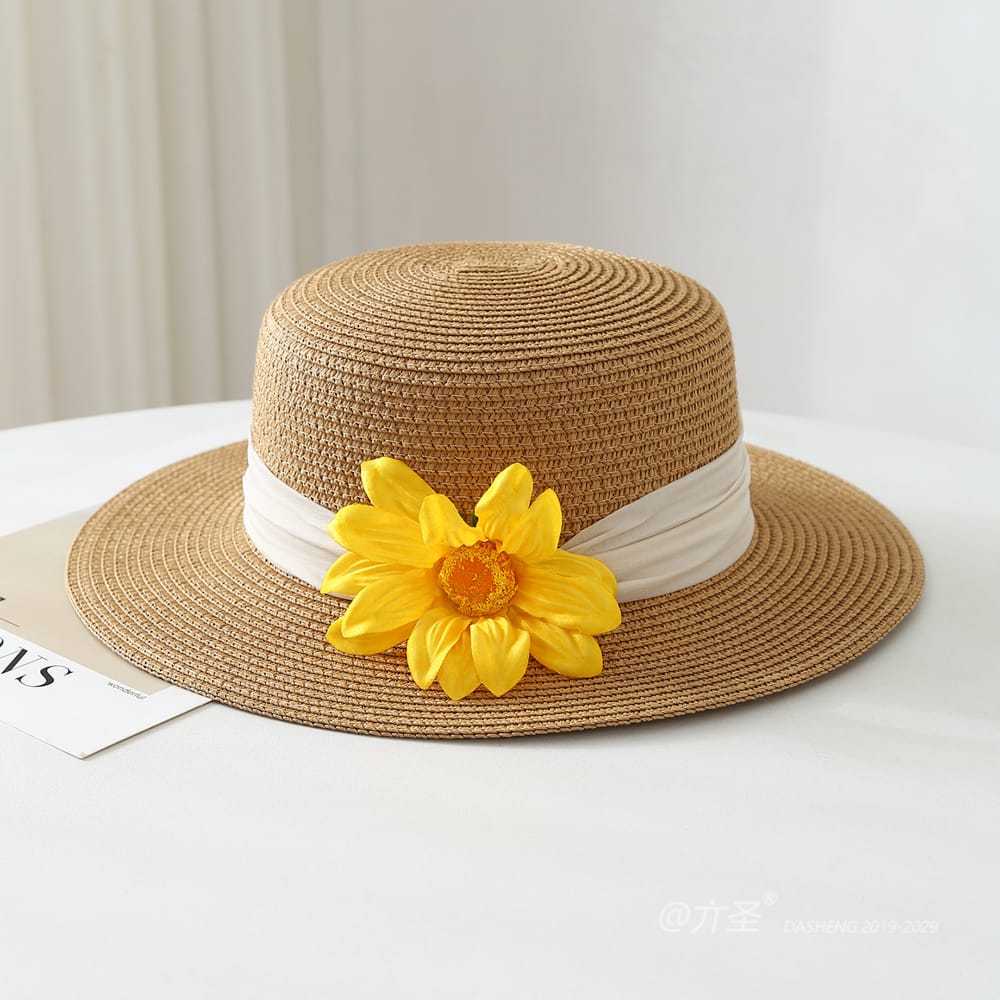 1710 No.Ribbon Yellow Flower - Women Casual Hat | Fashion Outdoor Cap | Daily Wear Sun Protection - Image 5