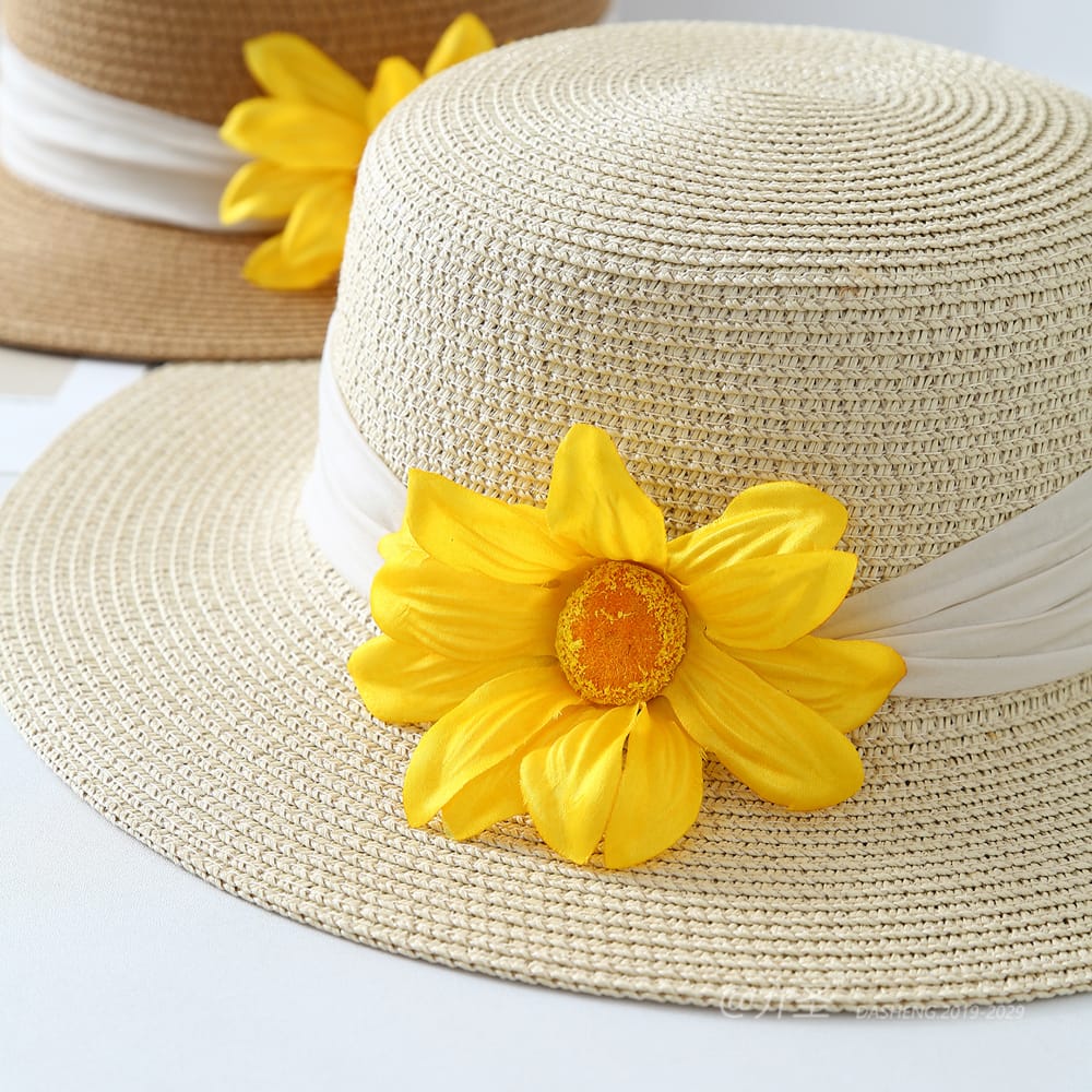 1710 No.Ribbon Yellow Flower - Women Casual Hat | Fashion Outdoor Cap | Daily Wear Sun Protection - Image 7