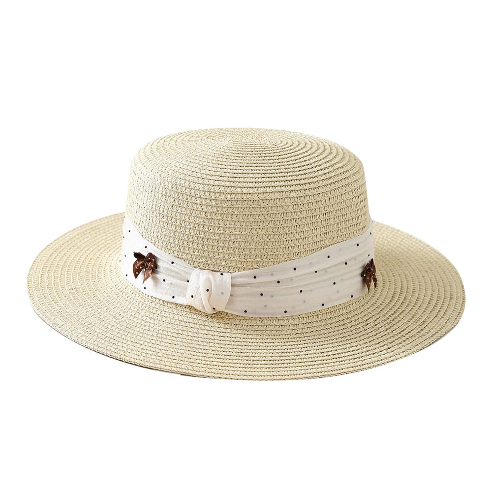 1710 No.Small Bow Dot Ribbon - Women Casual Hat | Fashion Outdoor Cap | Daily Wear Sun Protection - Image 2