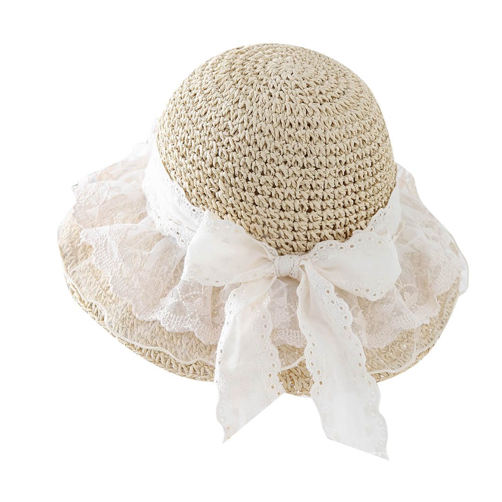 A16-7004 No.纱裙子Bow - Women Casual Hat | Fashion Outdoor Cap | Daily Wear Sun Protection - Image 3