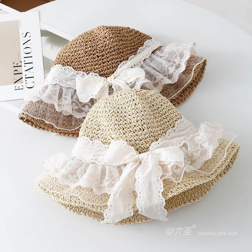A16-7004 No.纱裙子Bow - Women Casual Hat | Fashion Outdoor Cap | Daily Wear Sun Protection - Image 6