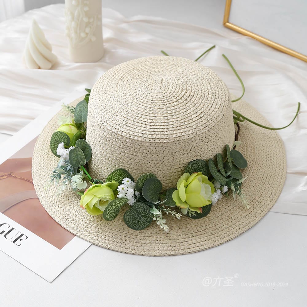 A16-80461 No. Flower 环 - Women Casual Hat | Fashion Outdoor Cap | Daily Wear Sun Protection - Image 2