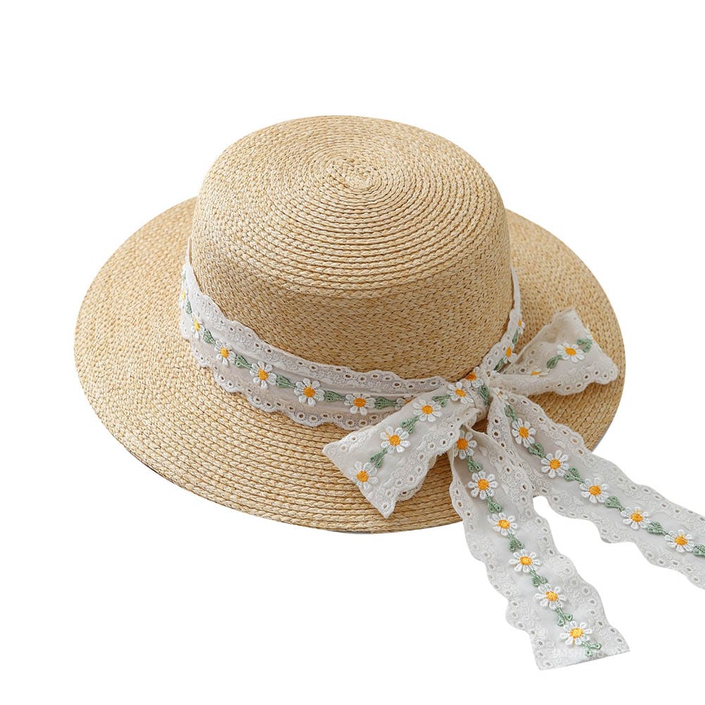 A16-80461 No.雏菊 Flower Ribbon - Women Casual Hat | Fashion Outdoor Cap | Daily Wear Sun Protection - Image 3