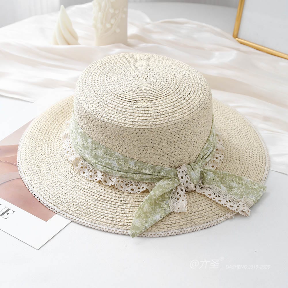 A16-80461 No.Lace Trim Ribbon - Women Casual Hat | Fashion Outdoor Cap | Daily Wear Sun Protection - Image 3