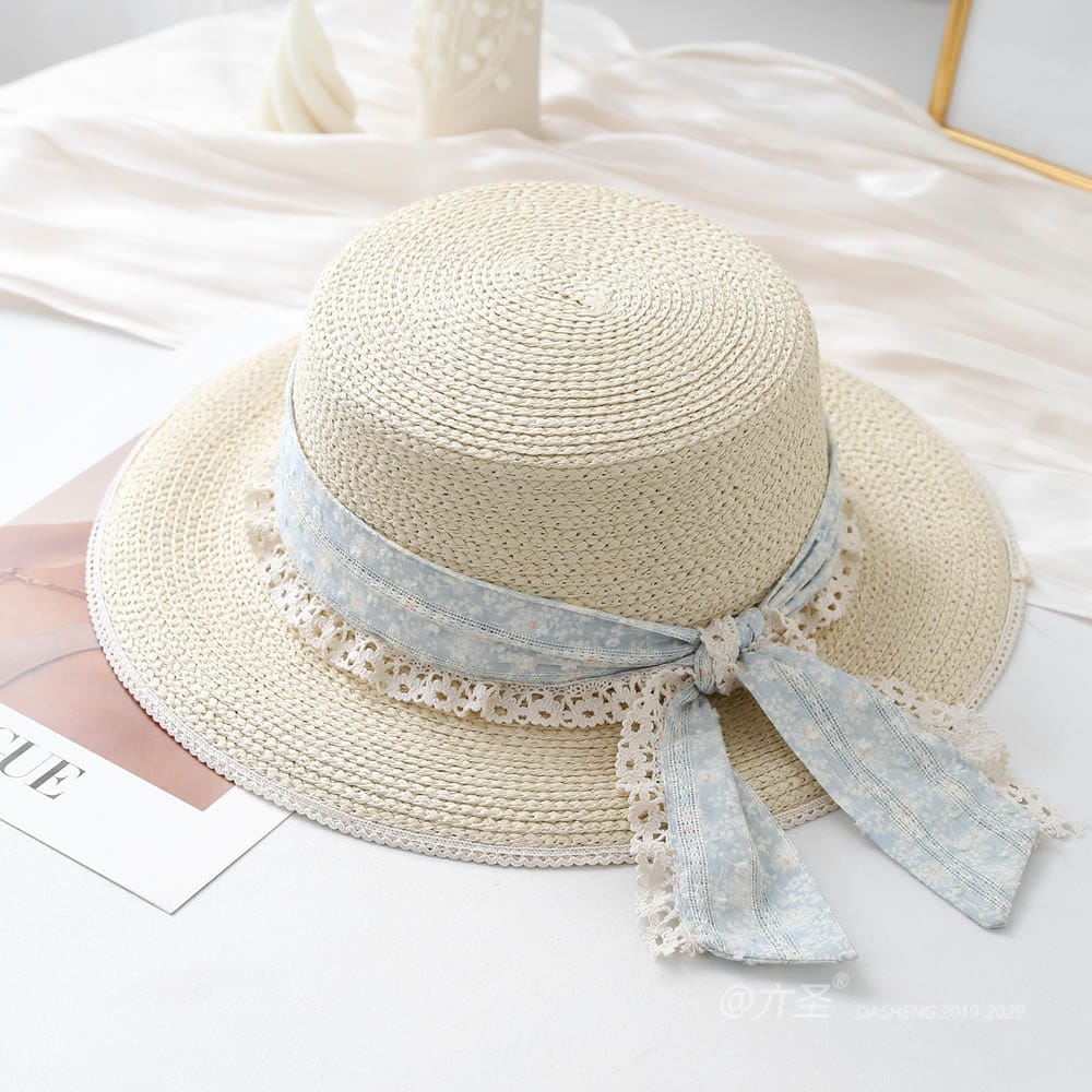 A16-80461 No.Lace Trim Ribbon - Women Casual Hat | Fashion Outdoor Cap | Daily Wear Sun Protection - Image 4