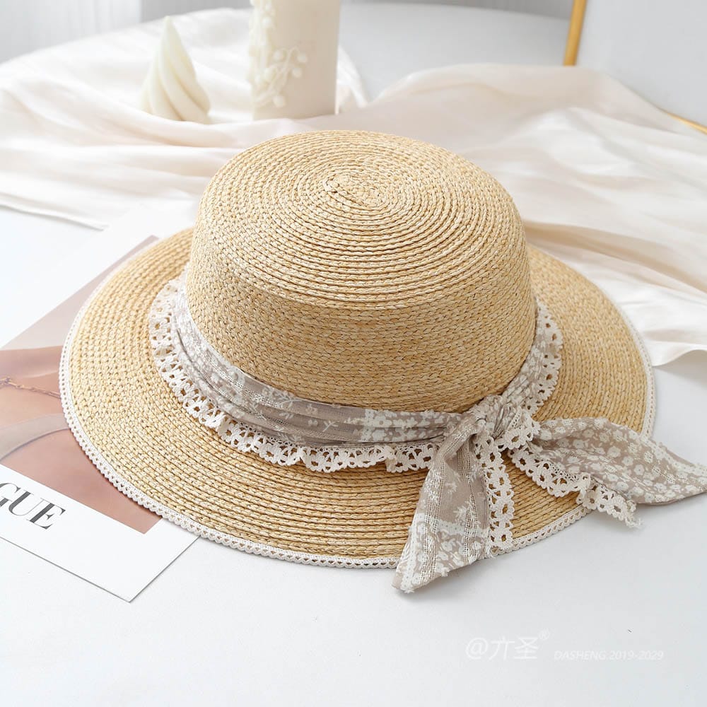 A16-80461 No.Lace Trim Ribbon - Women Casual Hat | Fashion Outdoor Cap | Daily Wear Sun Protection - Image 7