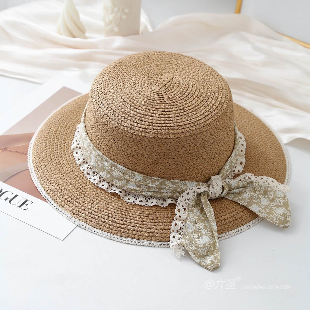 A16-80461 No.Lace Trim Ribbon - Women Casual Hat | Fashion Outdoor Cap | Daily Wear Sun Protection - Image 8