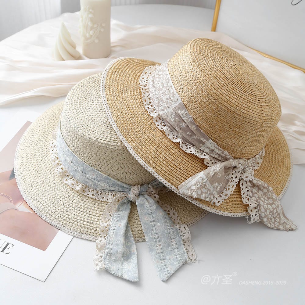 A16-80461 No.Lace Trim Ribbon - Women Casual Hat | Fashion Outdoor Cap | Daily Wear Sun Protection - Image 9