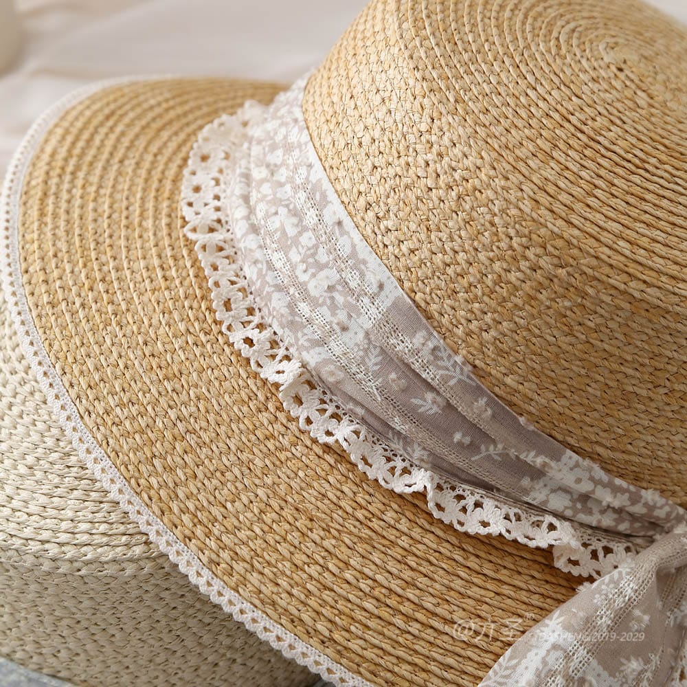 A16-80461 No.Lace Trim Ribbon - Women Casual Hat | Fashion Outdoor Cap | Daily Wear Sun Protection - Image 10