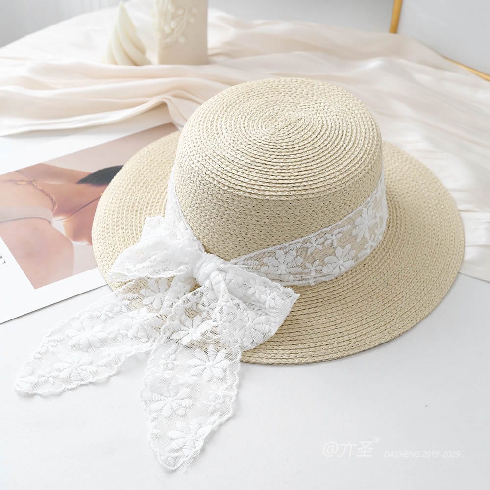 A16-80461 No.Lace Ribbon - Women Casual Hat | Fashion Outdoor Cap | Daily Wear Sun Protection - Image 2