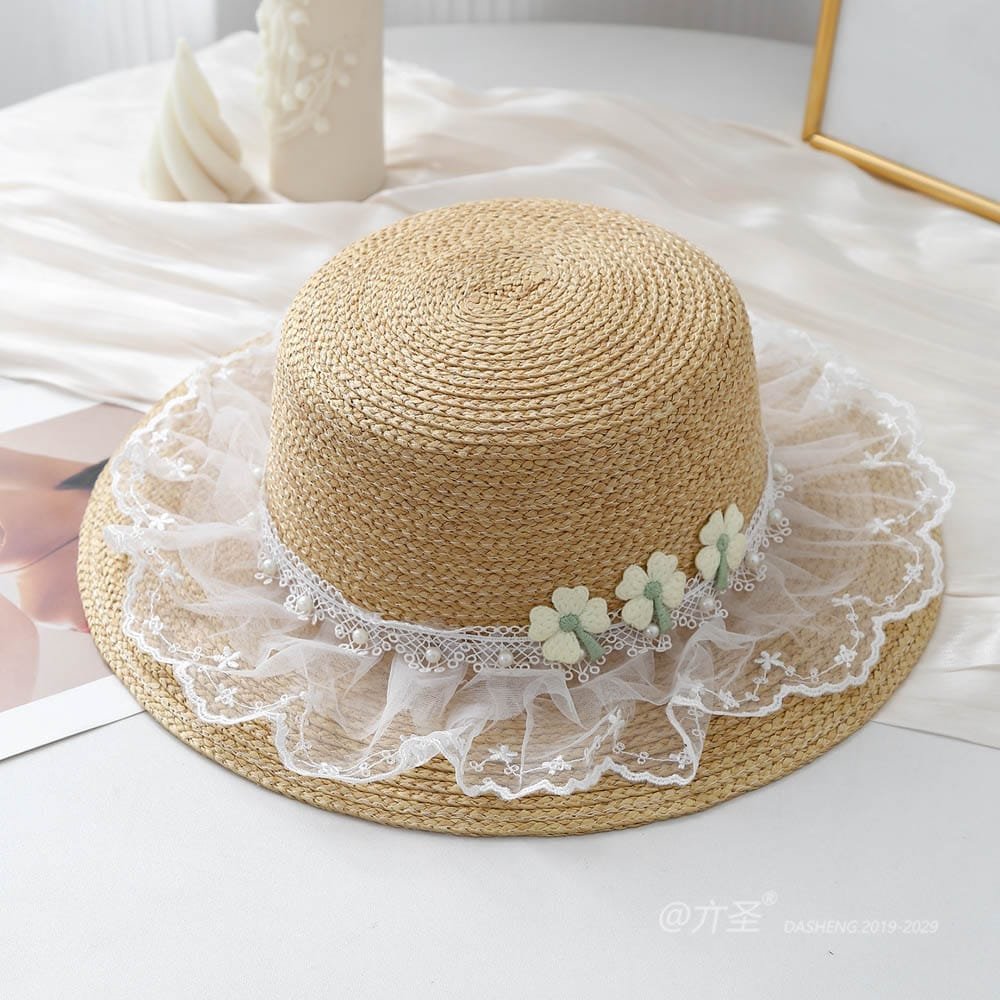 A16-80461 No.Small Flower 纱裙子 - Women Casual Hat | Fashion Outdoor Cap | Daily Wear Sun Protection - Image 5