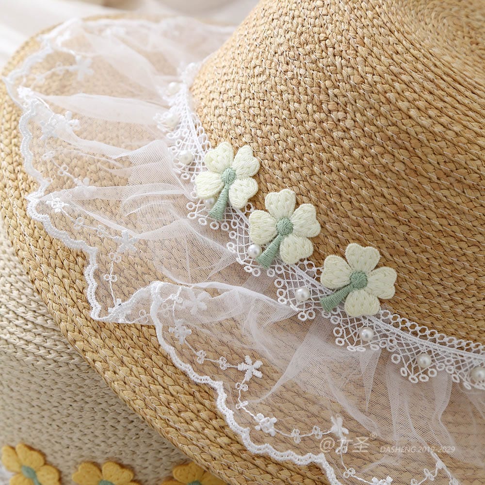 A16-80461 No.Small Flower 纱裙子 - Women Casual Hat | Fashion Outdoor Cap | Daily Wear Sun Protection - Image 8