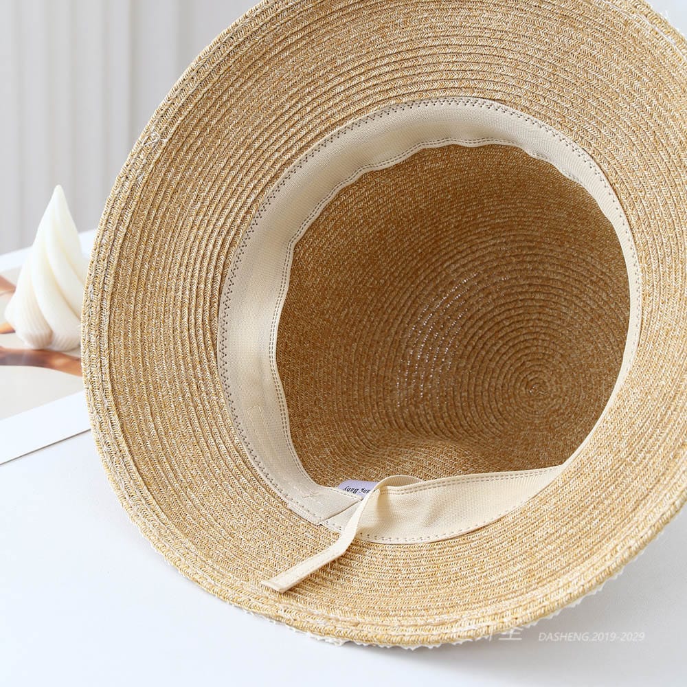 A16-80526 No.Lace Trim Ribbon Bow - Women Casual Hat | Fashion Outdoor Cap | Daily Wear Sun Protection - Image 10