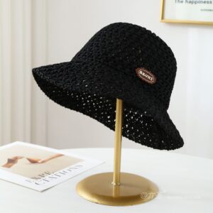 1268 No.皮 Logo - Women Casual Hat | Fashion Outdoor Cap | Daily Wear Sun Protection