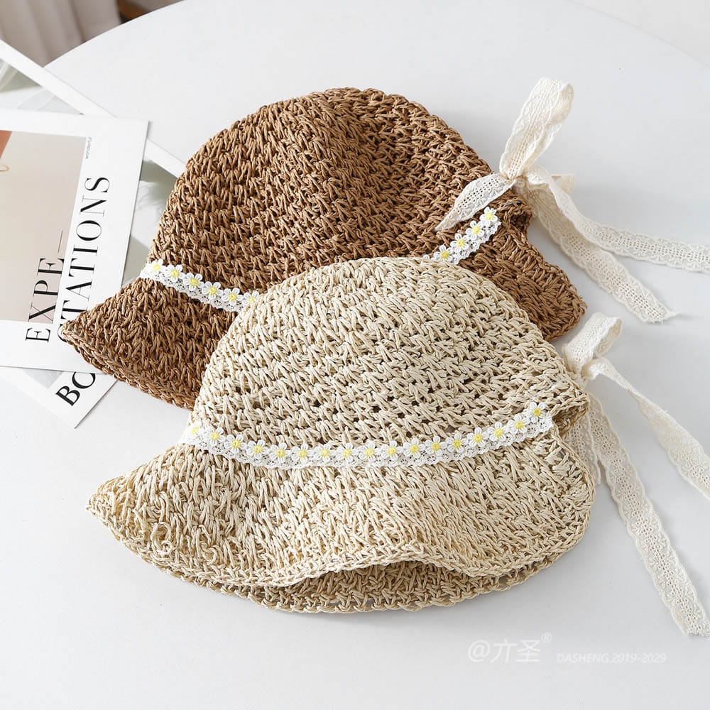 A16-7003 No.Small Yellow Flower Ribbon - Women Casual Hat | Fashion Outdoor Cap | Daily Wear Sun Protection - Image 6