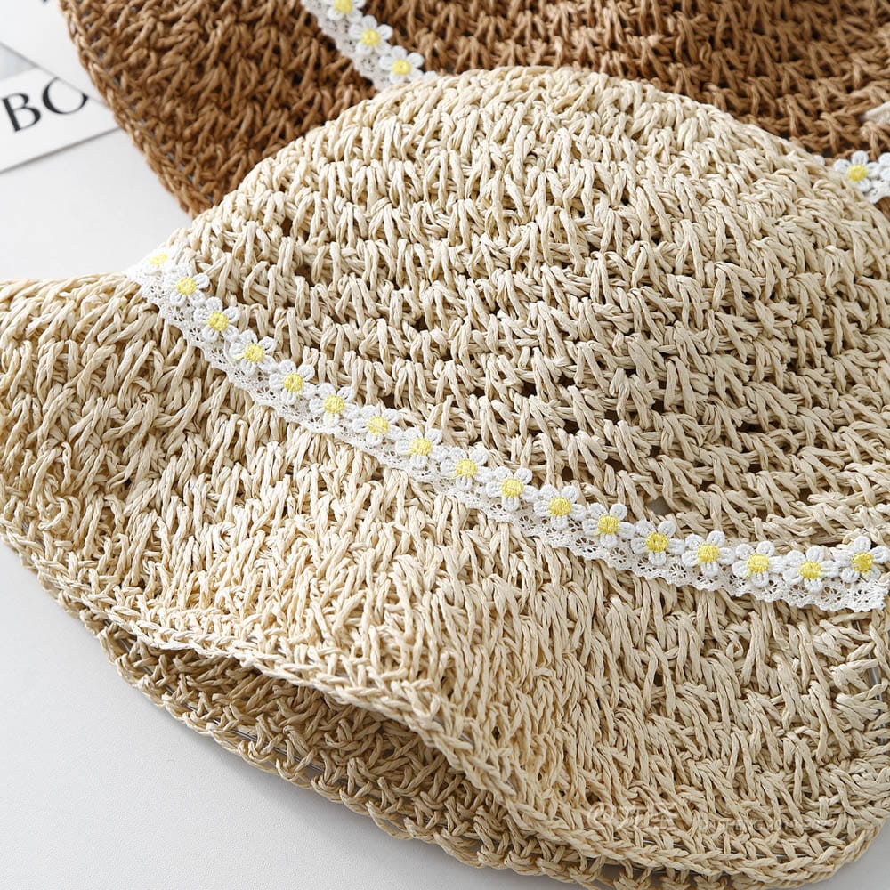 A16-7003 No.Small Yellow Flower Ribbon - Women Casual Hat | Fashion Outdoor Cap | Daily Wear Sun Protection - Image 7