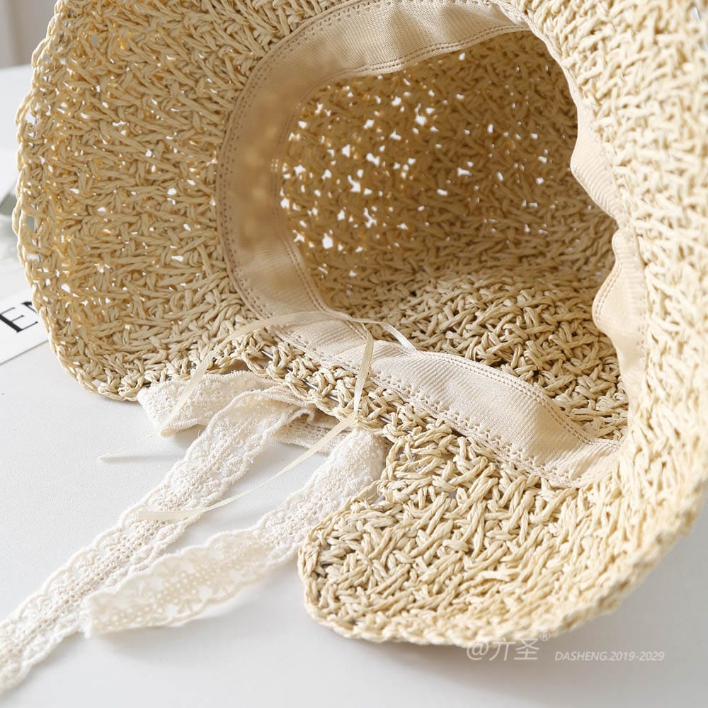 A16-7003 No.Small Yellow Flower Ribbon - Women Casual Hat | Fashion Outdoor Cap | Daily Wear Sun Protection - Image 8