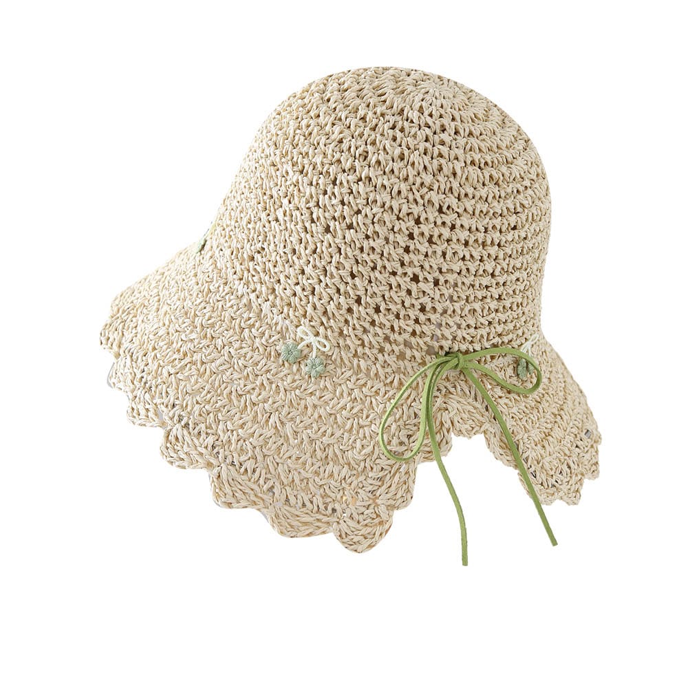 A16-7001 No.Korean Velvet Bow Small Flower - Women Casual Hat | Fashion Outdoor Cap | Daily Wear Sun Protection - Image 4