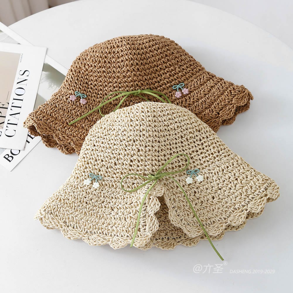 A16-7001 No.Korean Velvet Bow Small Flower - Women Casual Hat | Fashion Outdoor Cap | Daily Wear Sun Protection - Image 7