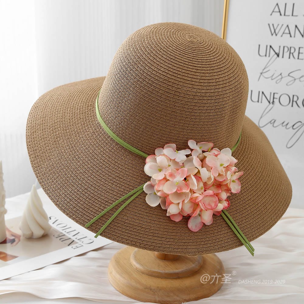 A16-80559 No.Ribbon Large Flower - Women Casual Hat | Fashion Outdoor Cap | Daily Wear Sun Protection - Image 2