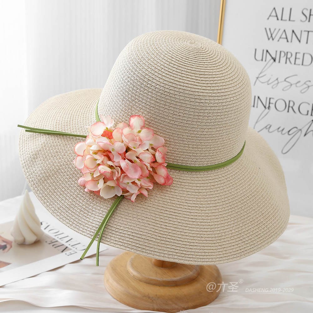 A16-80559 No.Ribbon Large Flower - Women Casual Hat | Fashion Outdoor Cap | Daily Wear Sun Protection - Image 3