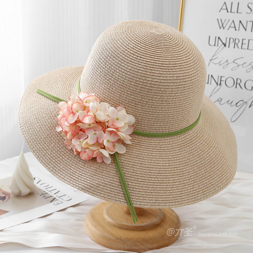A16-80559 No.Ribbon Large Flower - Women Casual Hat | Fashion Outdoor Cap | Daily Wear Sun Protection - Image 6